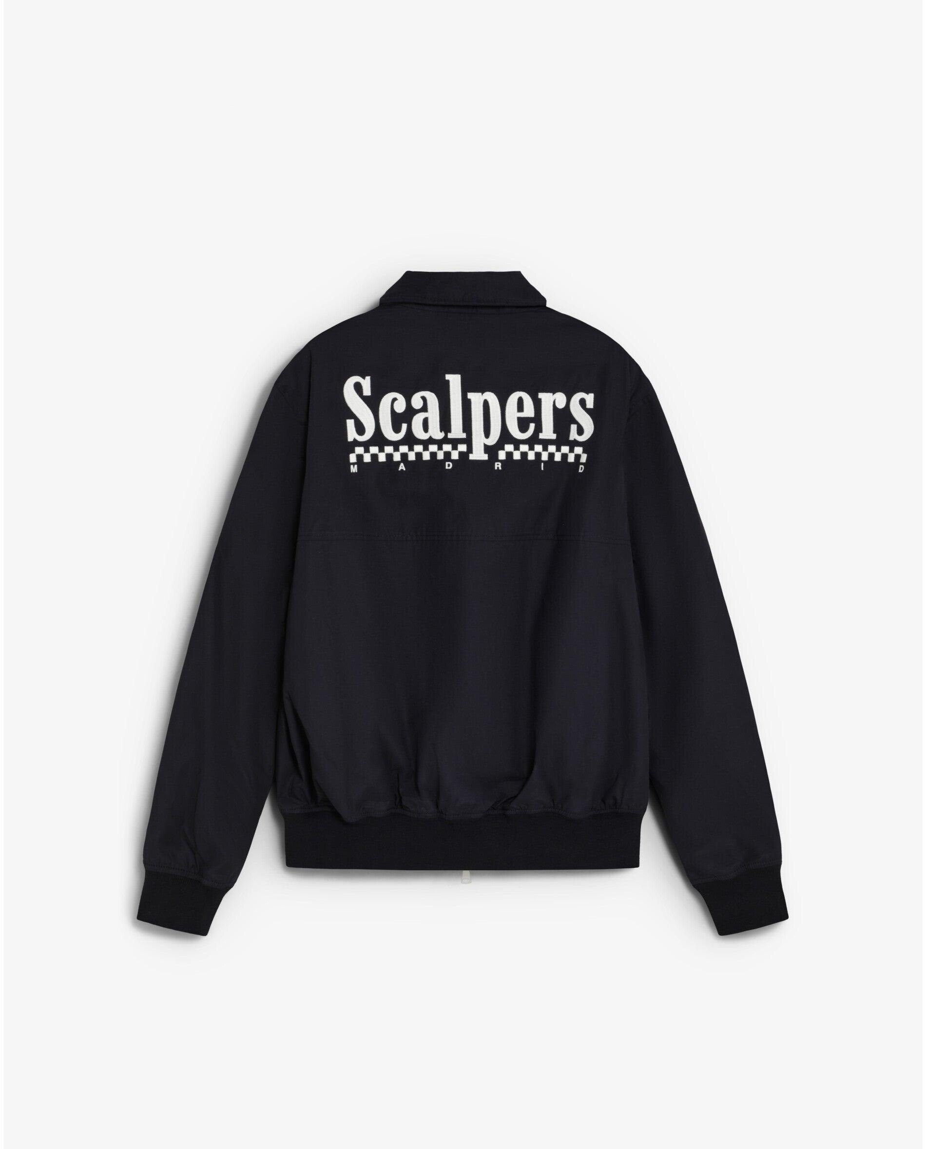 Cazadora bomber de hombre con cuello camisero y logo trasero - Scalpers - Navy Navy-8
