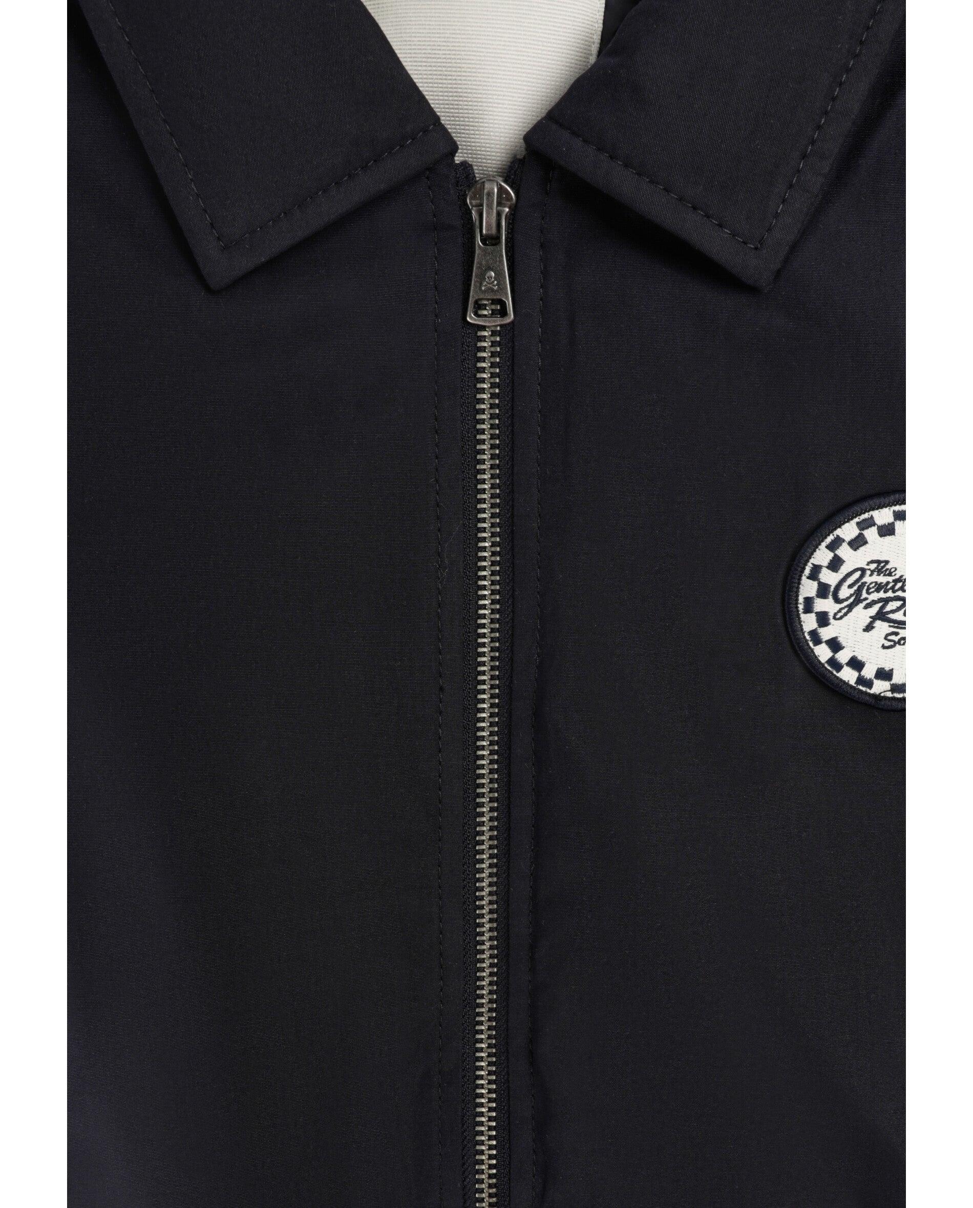 Cazadora bomber de hombre con cuello camisero y logo trasero - Scalpers - Navy Navy-9