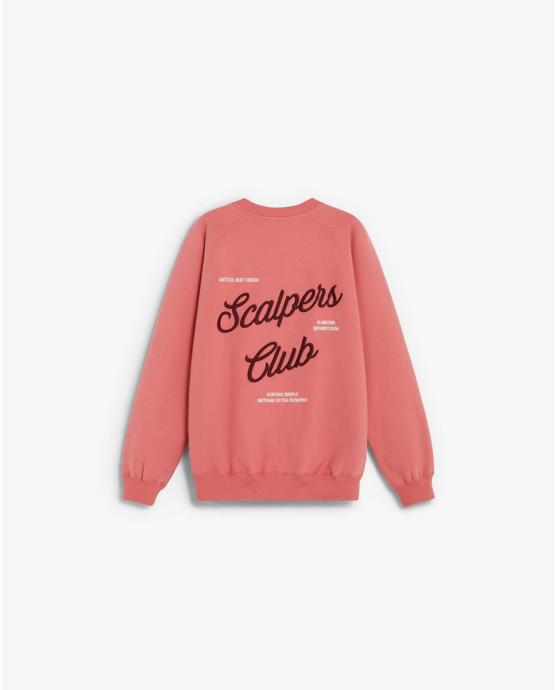 Sudadera de mujer de algodón con bordado trasero - Scalpers - Rosa Rosa-2