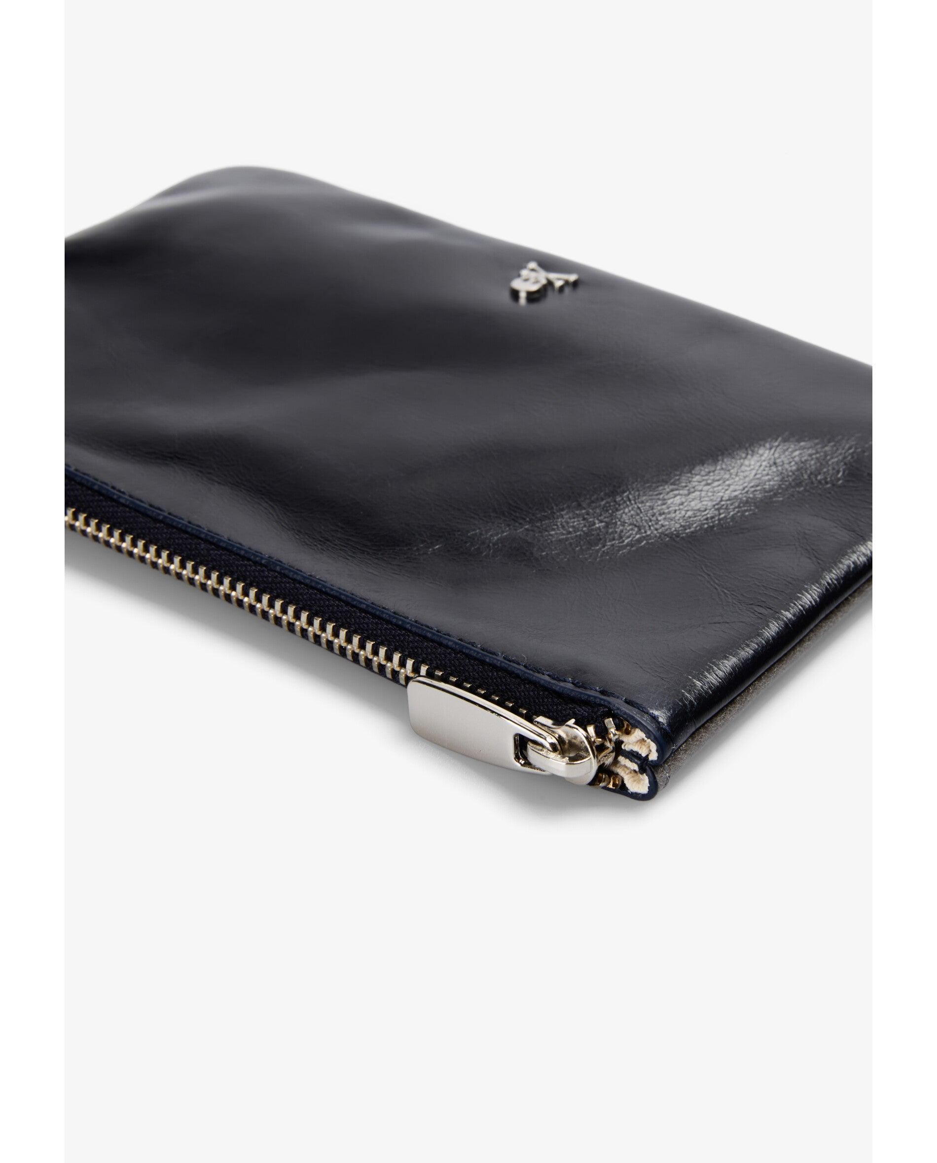 Cartera de mujer de piel bicolor con cremallera - Scalpers - Navy Navy-4