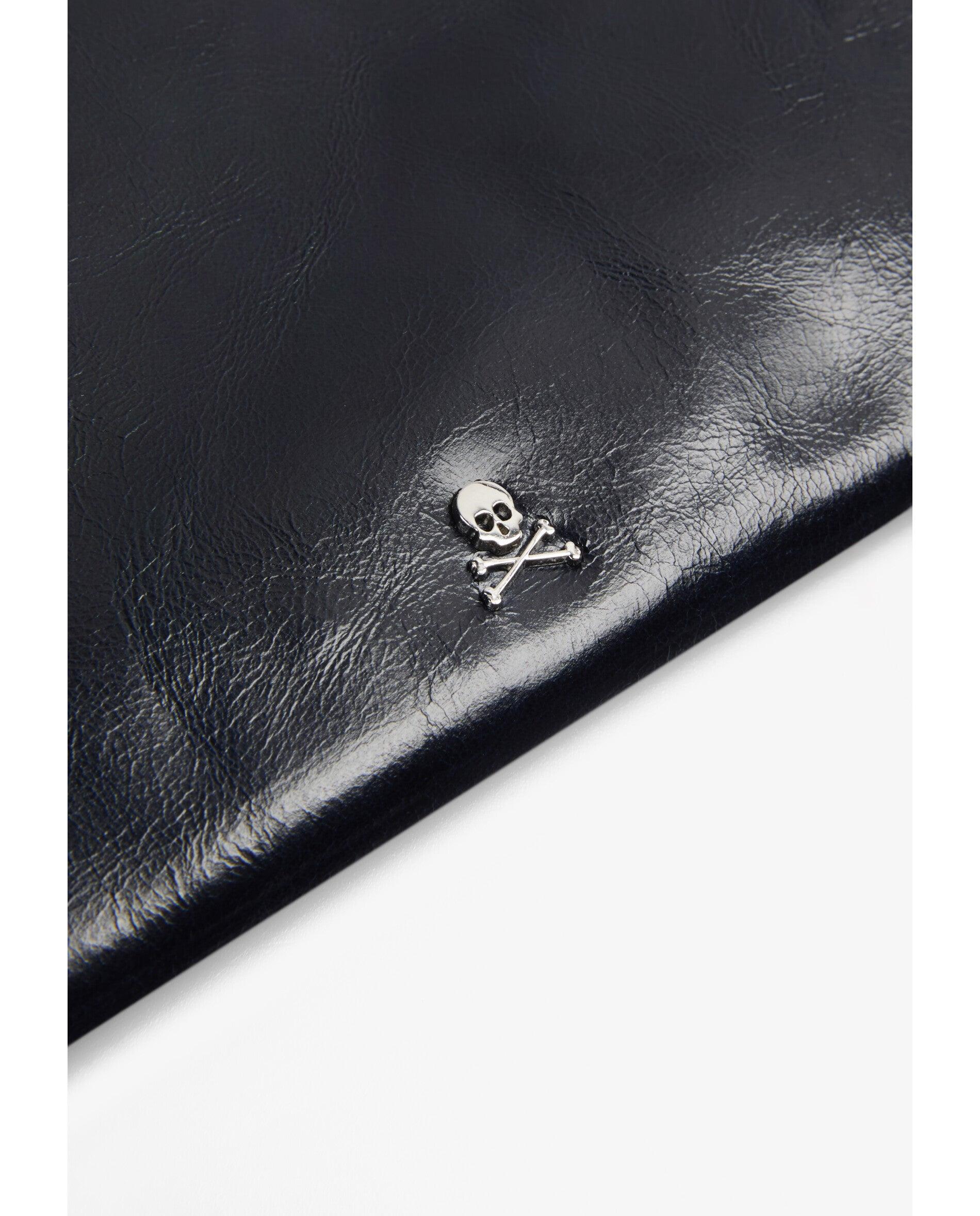Cartera de mujer de piel bicolor con cremallera - Scalpers - Navy Navy-5