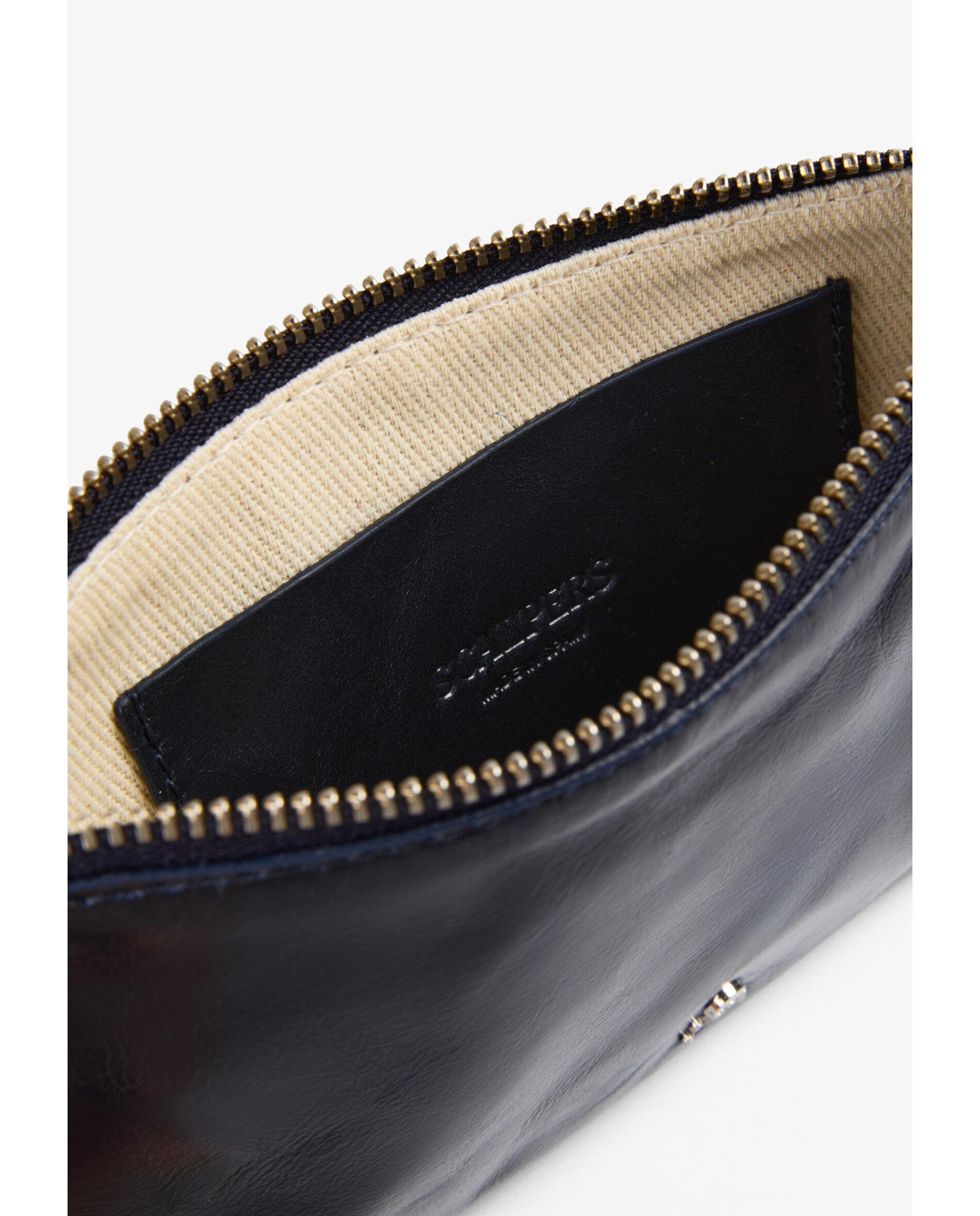 Cartera de mujer de piel bicolor con cremallera - Scalpers - Navy Navy-6