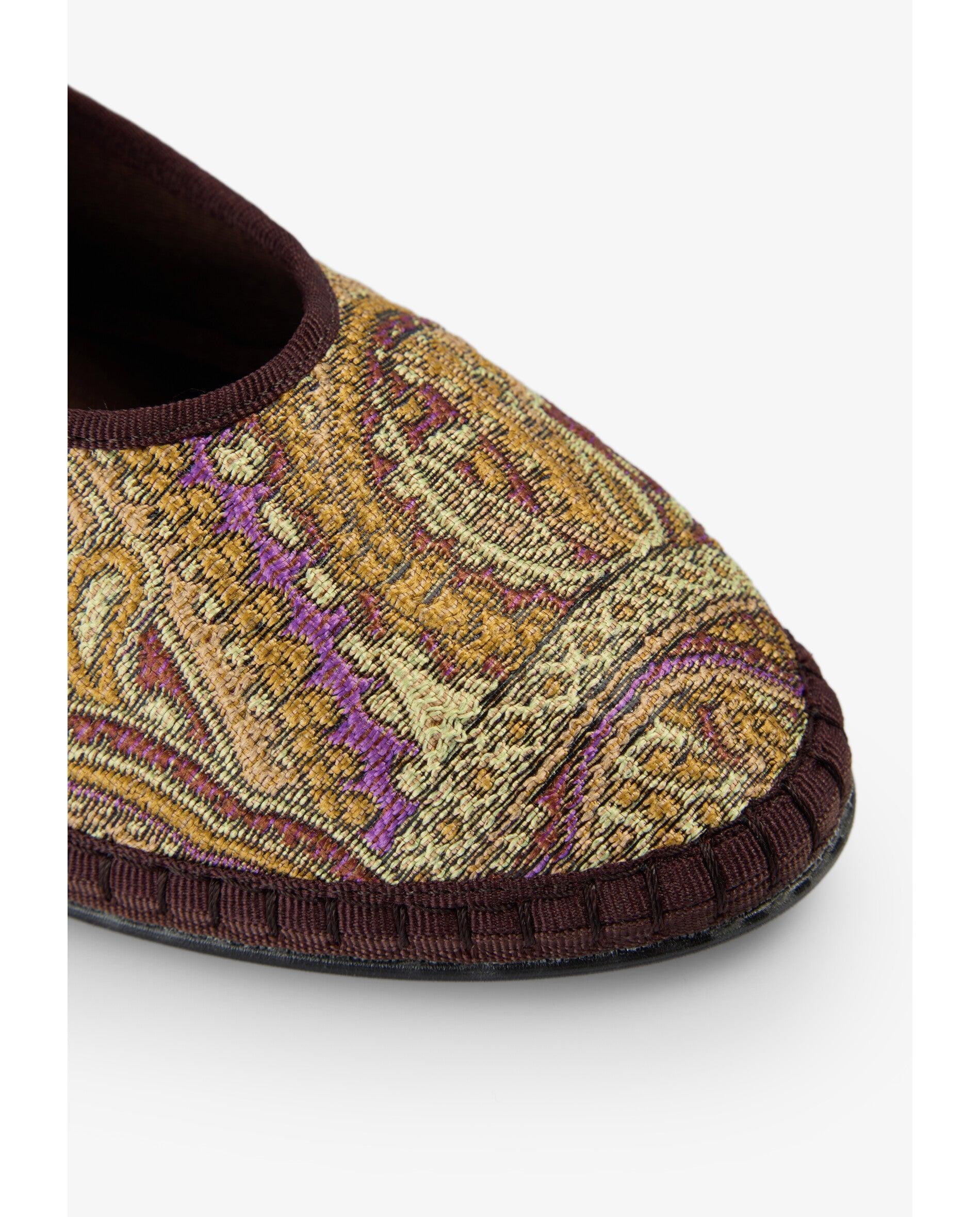 Imagen 6 de Merceditas de mujer con estampado paisley y doble hebilla - Scalpers - Multicolor Multicolor