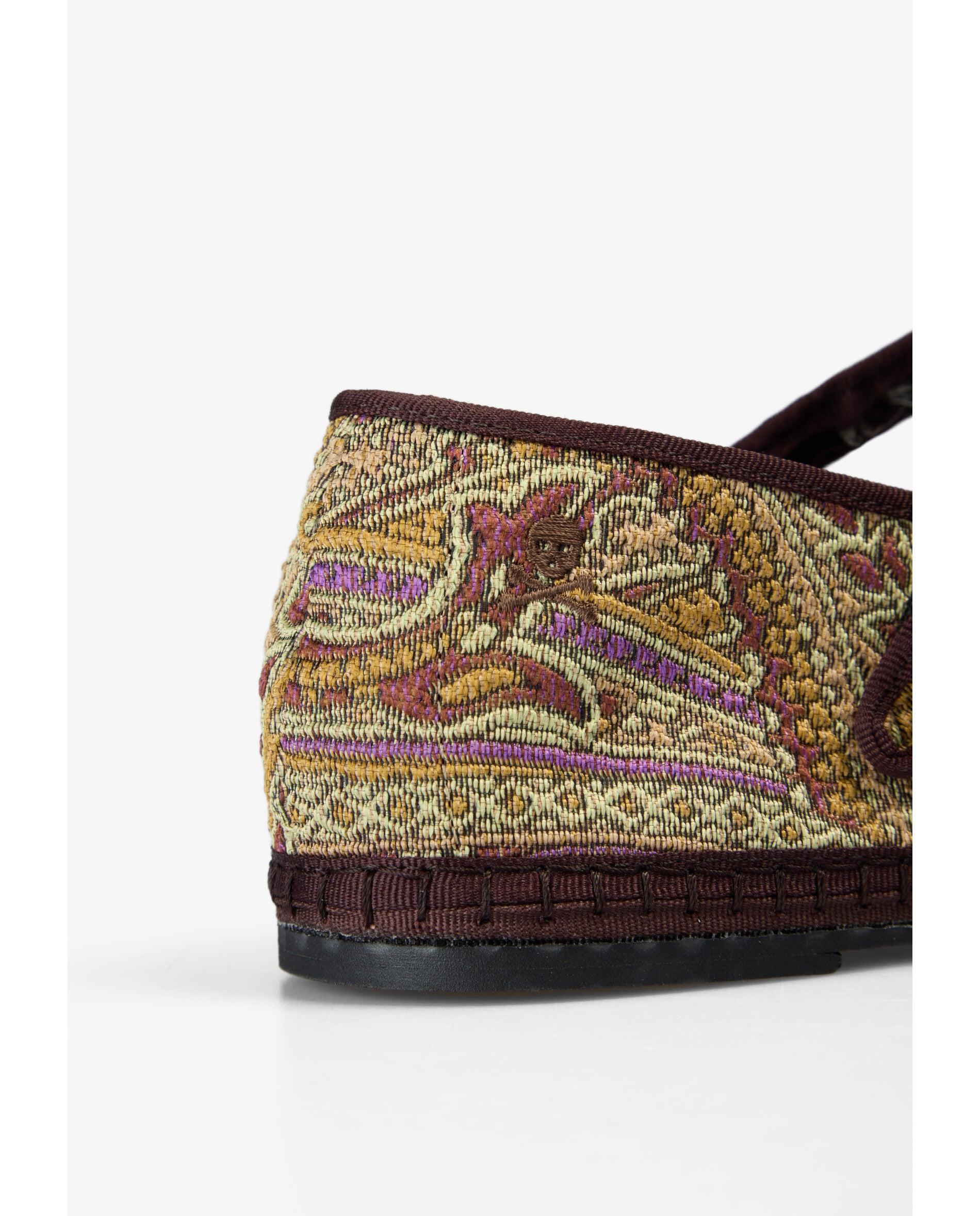Imagen 7 de Merceditas de mujer con estampado paisley y doble hebilla - Scalpers - Multicolor Multicolor