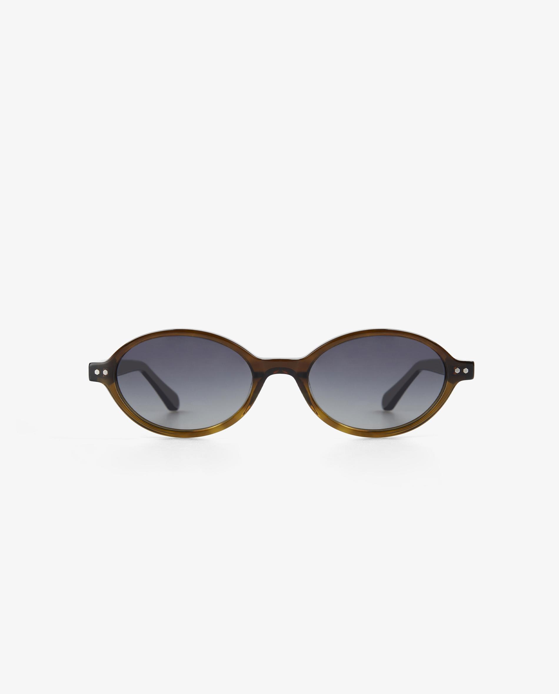 Gafas de sol de mujer ovaladas de acetato carey - Scalpers - Verde Verde-3