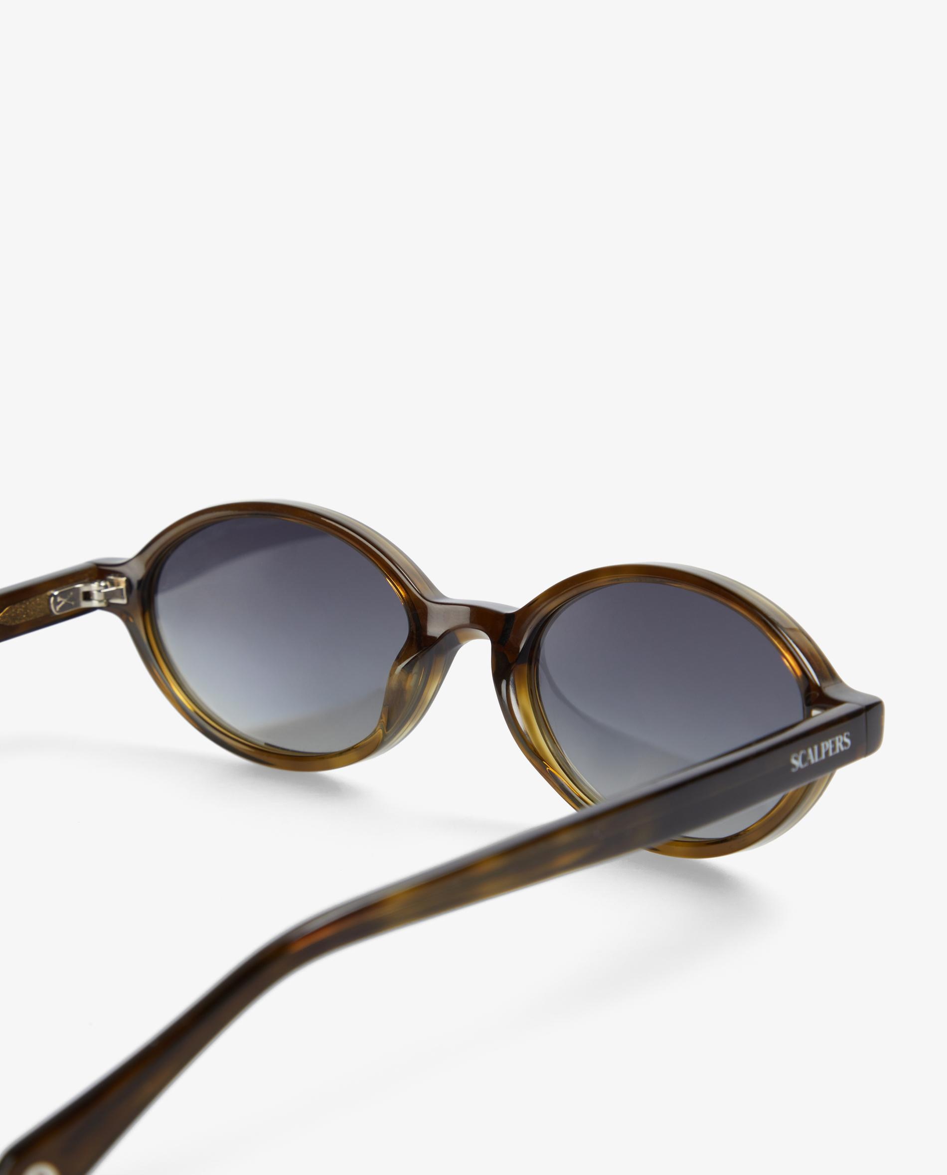 Gafas de sol de mujer ovaladas de acetato carey - Scalpers - Verde Verde-6