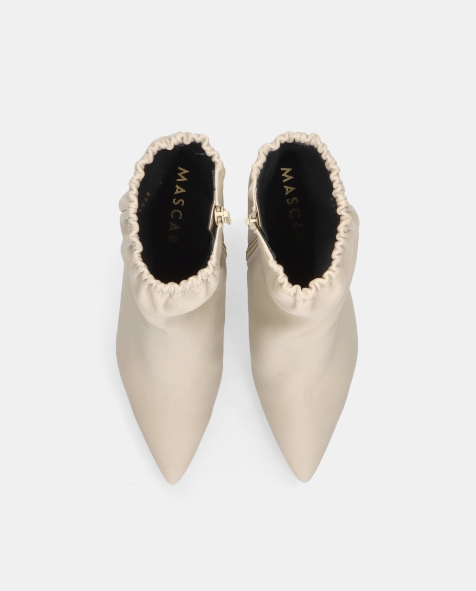 Botines noa de mujer en napa suave - Mascaró - Blanco Blanco-3