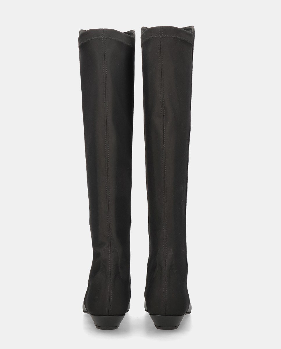 Botas robin de mujer en napa y tela elástica - Pretty Ballerinas - Negro Negro-3