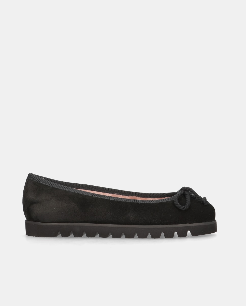 Bailarinas rosario de mujer en ante suave - Pretty Ballerinas - Negro Negro-1