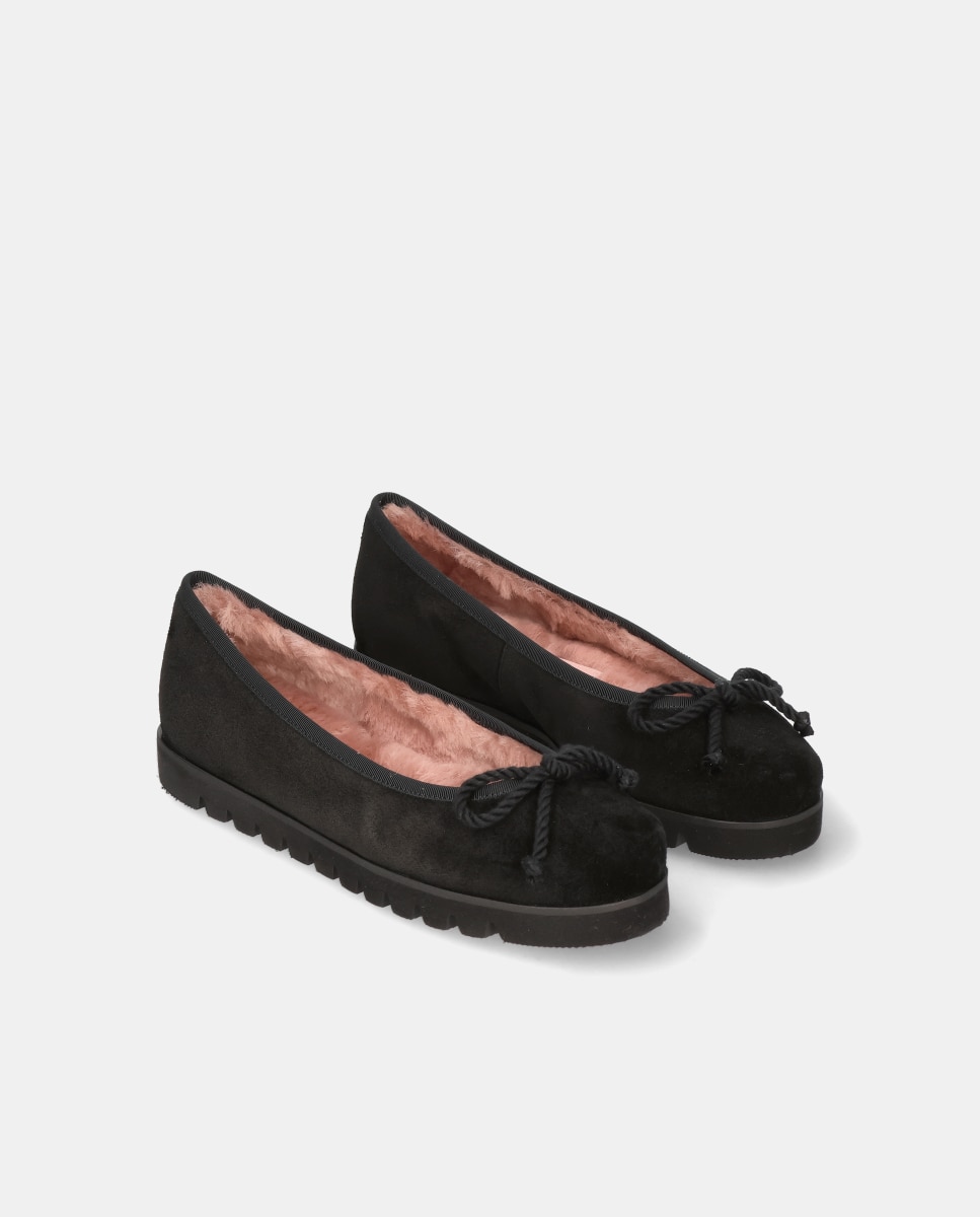 Bailarinas rosario de mujer en ante suave - Pretty Ballerinas - Negro Negro-3