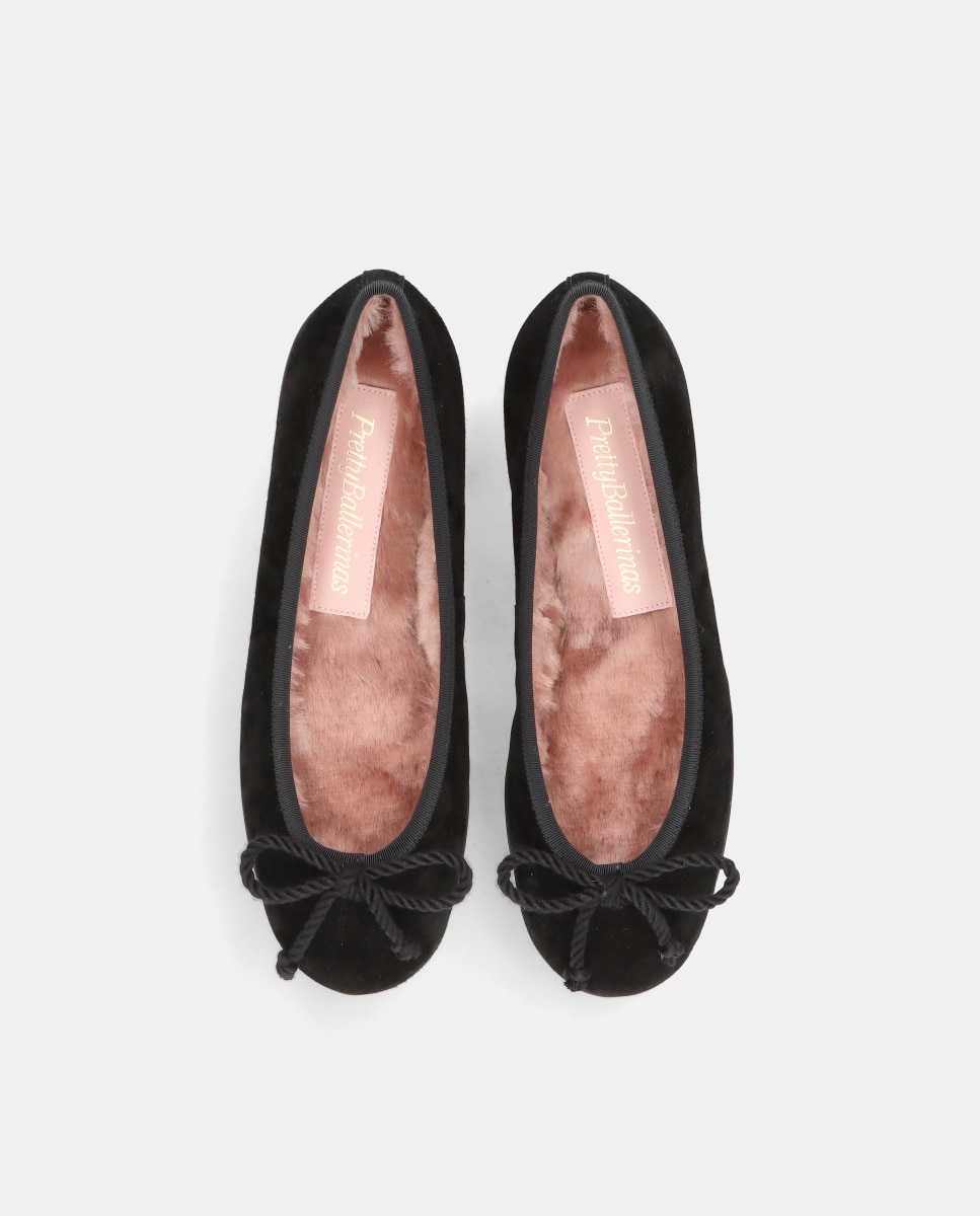 Bailarinas rosario de mujer en ante suave - Pretty Ballerinas - Negro Negro-2