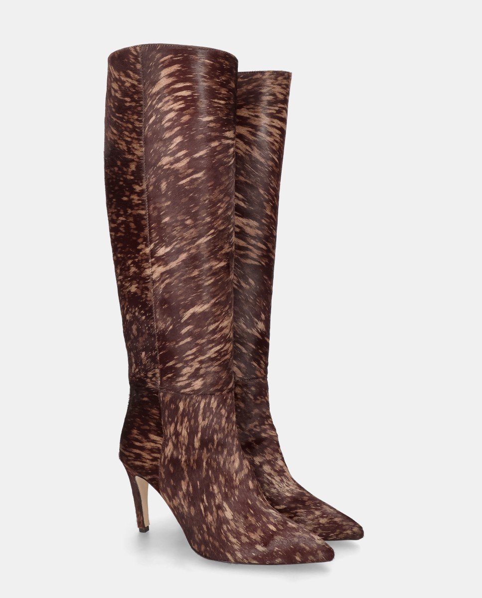 Botas alya de mujer en poni estampado animal - Mascaró - Multicolor Multicolor-3