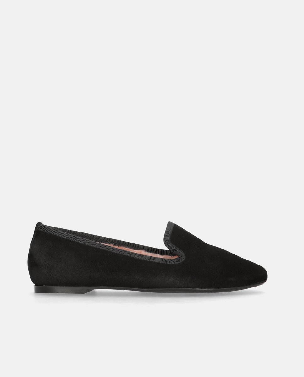 Loafers faye de mujer en ante - Pretty Ballerinas - Negro Negro-1