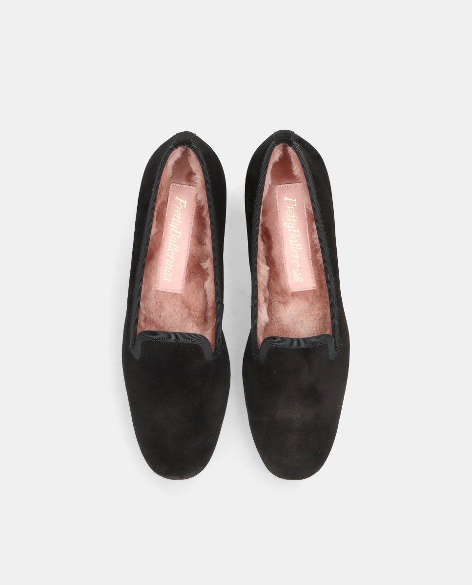 Loafers faye de mujer en ante - Pretty Ballerinas - Negro Negro-2