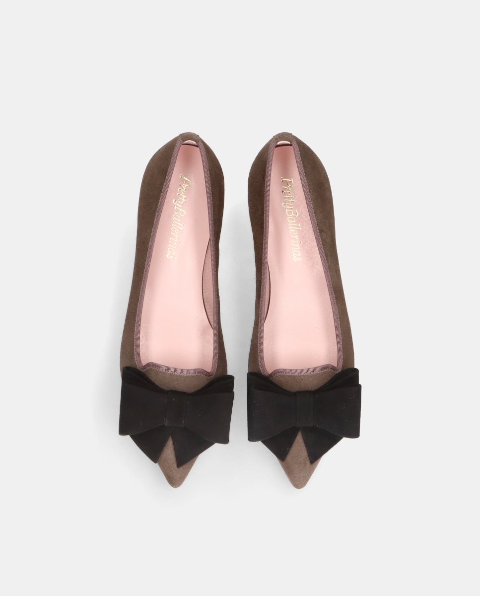 Loafers clementine de mujer en ante suave - Pretty Ballerinas - Gris Gris-2
