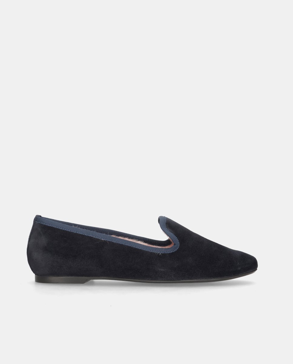 Imagen 0 de Loafers faye de mujer en ante Azul