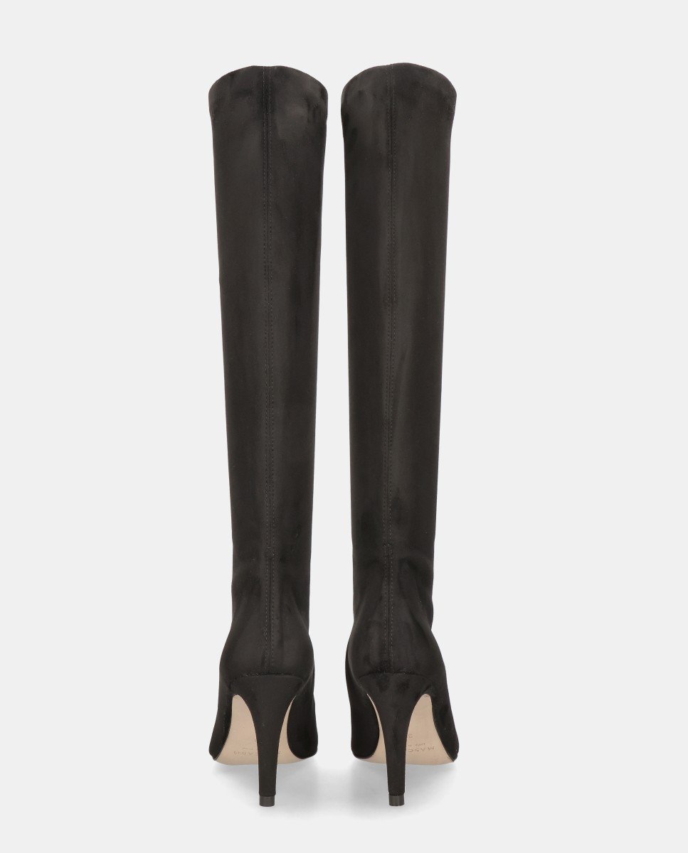 Botas alya de mujer en tela efecto ante - Pretty Ballerinas - Negro Negro-3
