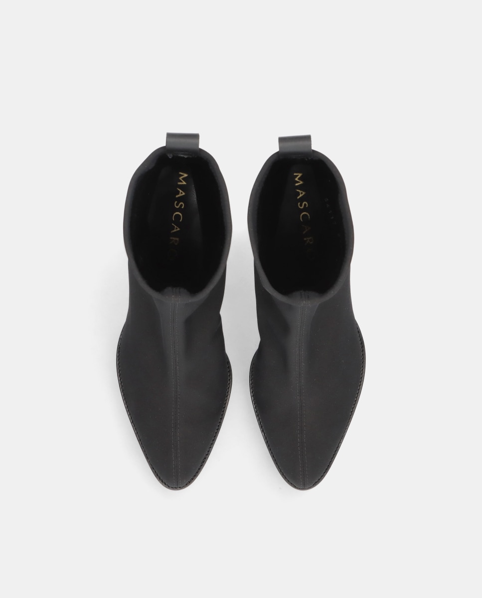 Botines cindy de mujer en tela elástica resistente al agua - Mascaró - Negro Negro-2