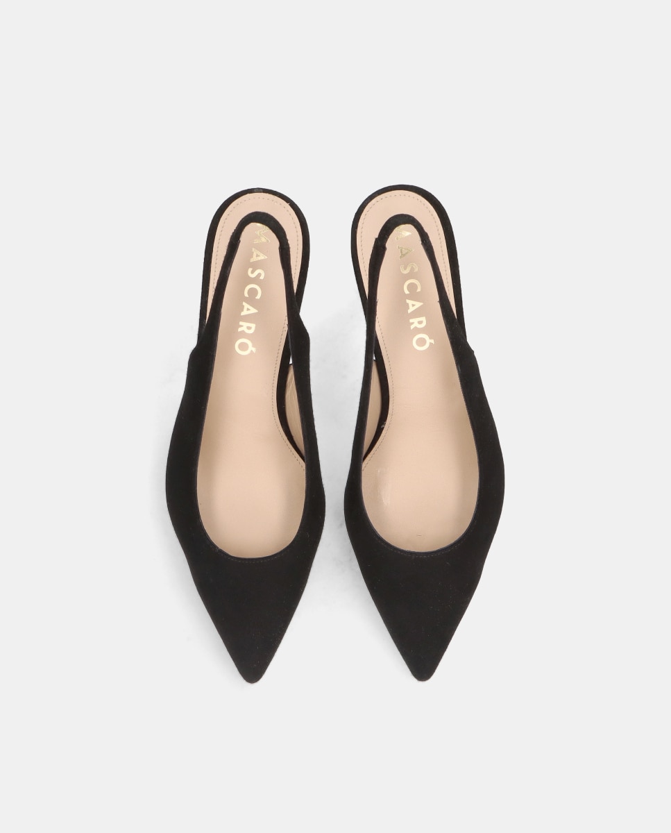 Zapatos de salón noa de mujer en ante suave - Mascaró - Negro Negro-2