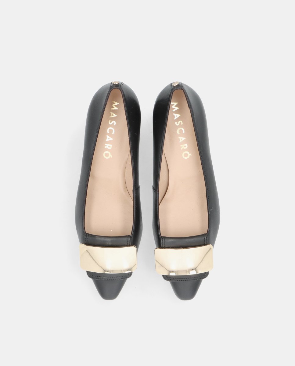 Zapatos de salón greta de mujer en napa suave - Mascaró - Negro Negro-2