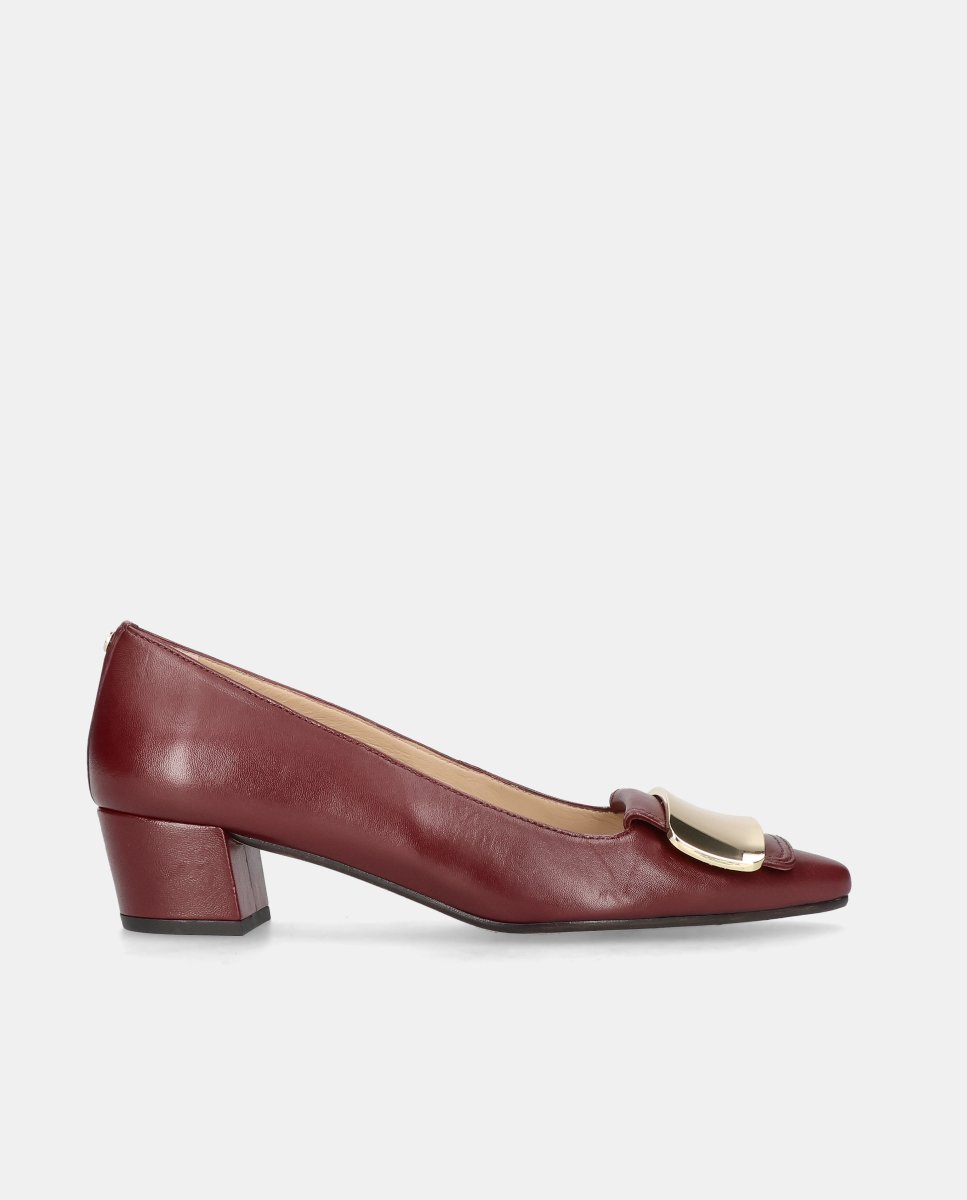 Zapatos de salón greta de mujer en napa suave - Mascaró - Rojo Rojo-1