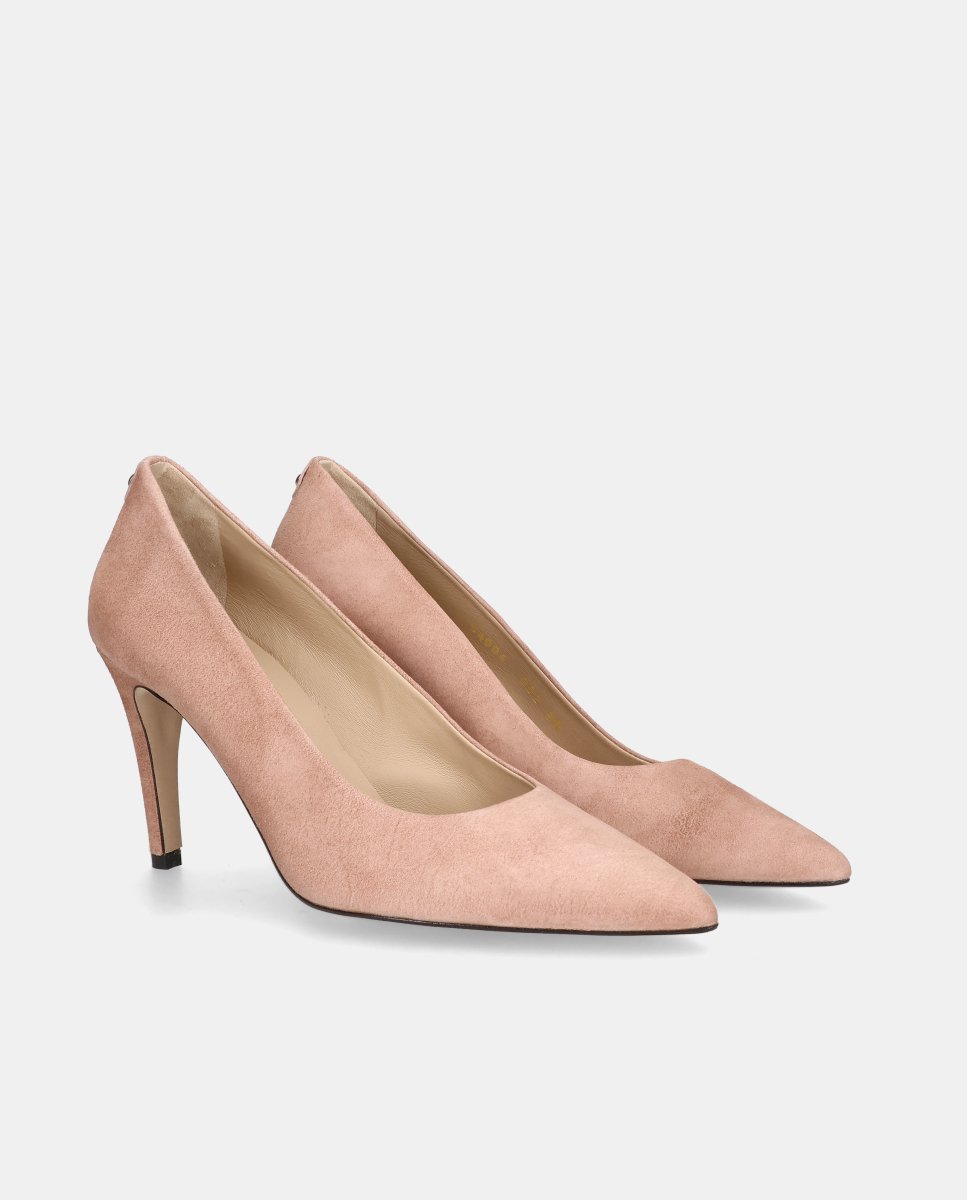 Zapatos de salón de mujer ayla en ante suave - Mascaró - Rosa Rosa-3
