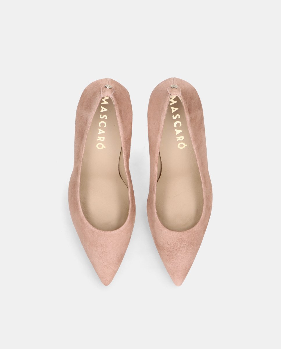 Zapatos de salón de mujer ayla en ante suave - Mascaró - Rosa Rosa-2