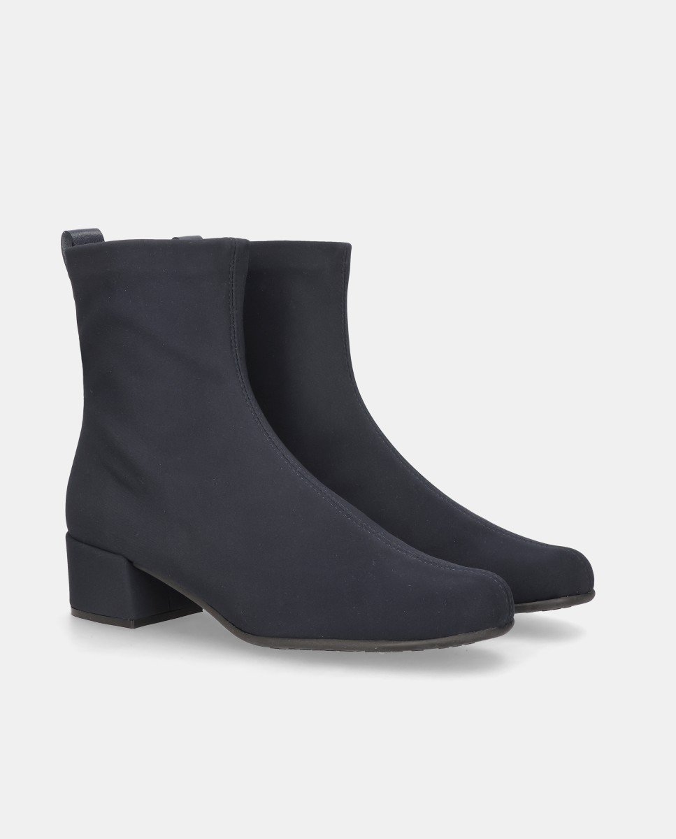 Botines milan de mujer en tela elástica - Mascaró - Azul Azul-3