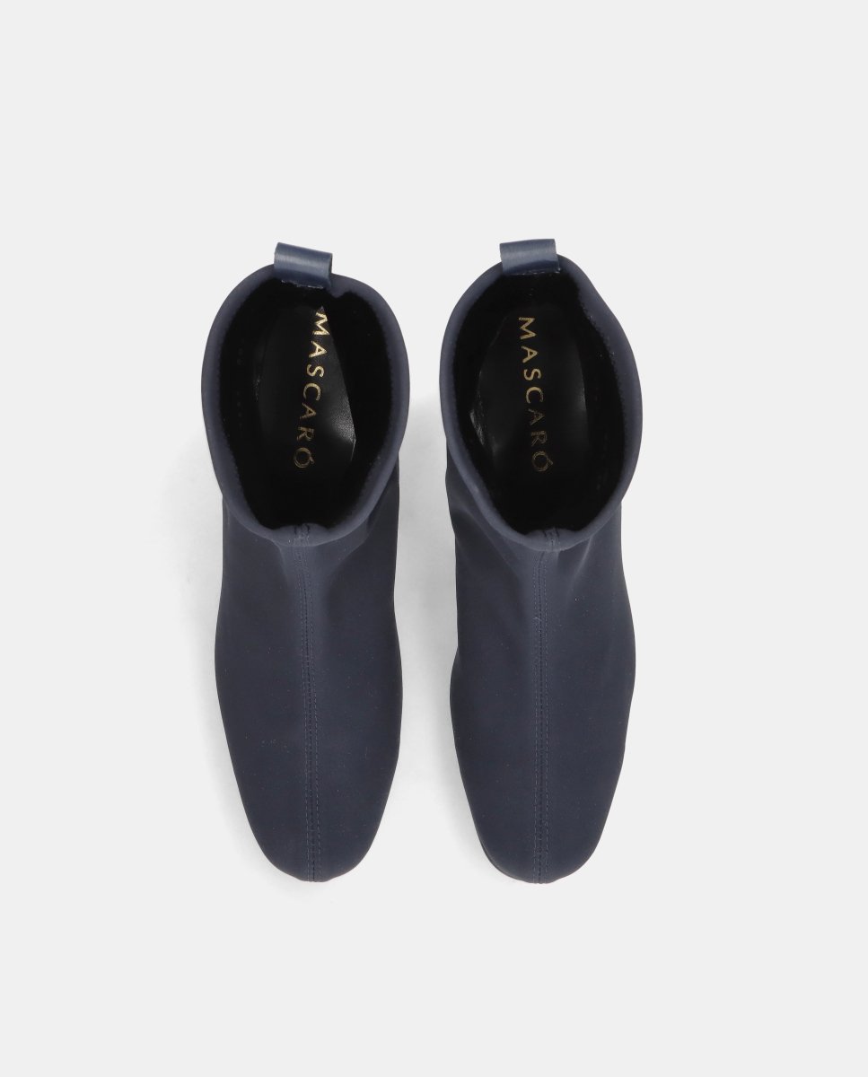 Botines milan de mujer en tela elástica - Mascaró - Azul Azul-2
