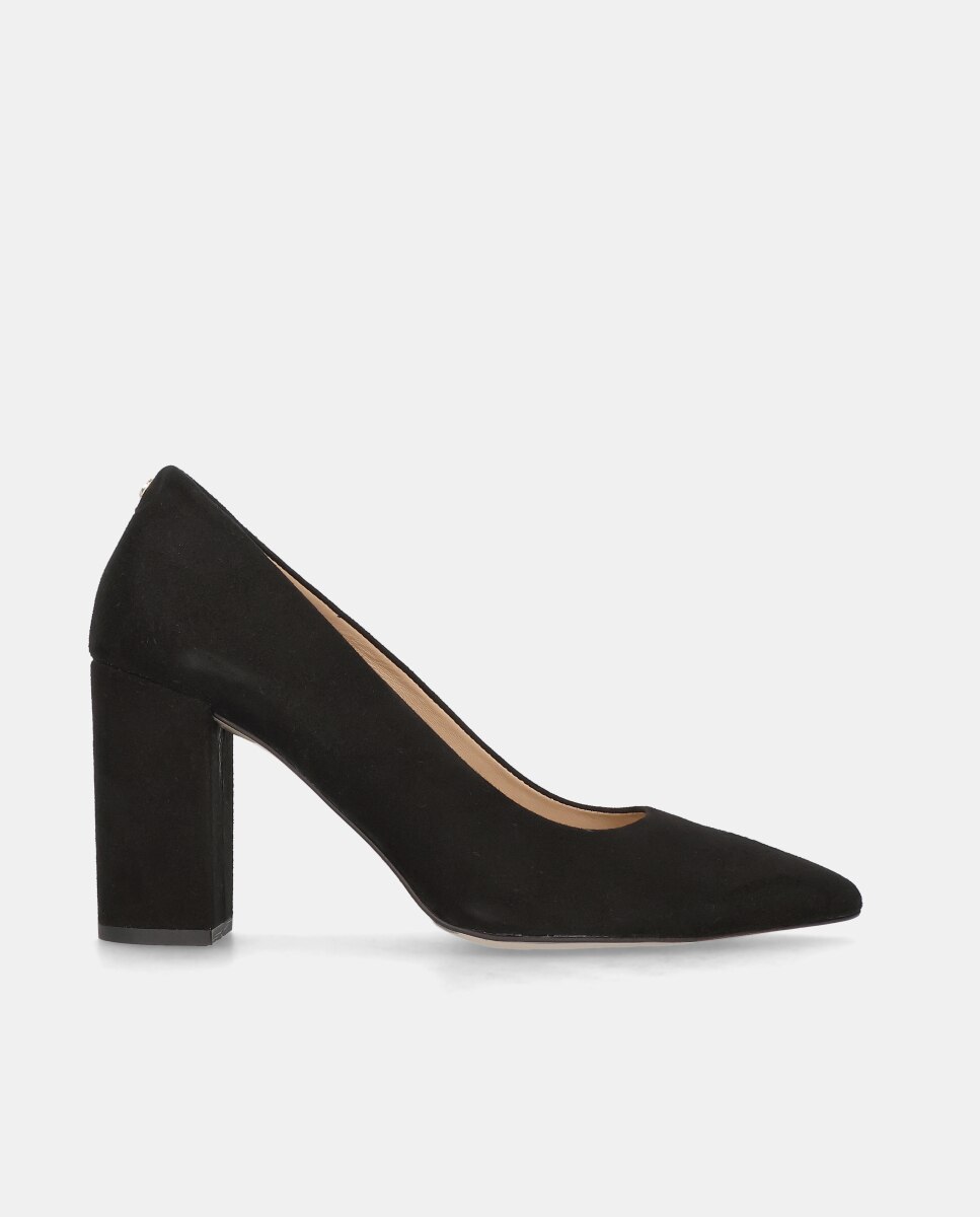 Zapatos de salón alya de mujer en ante suave - Mascaró - Negro Negro-1