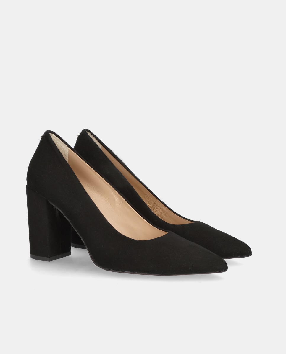 Zapatos de salón alya de mujer en ante suave - Mascaró - Negro Negro-3