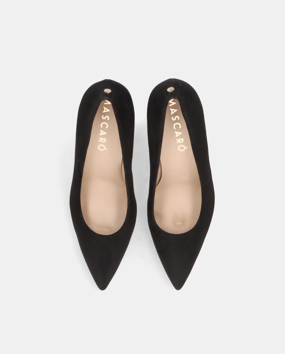 Zapatos de salón alya de mujer en ante suave - Mascaró - Negro Negro-2