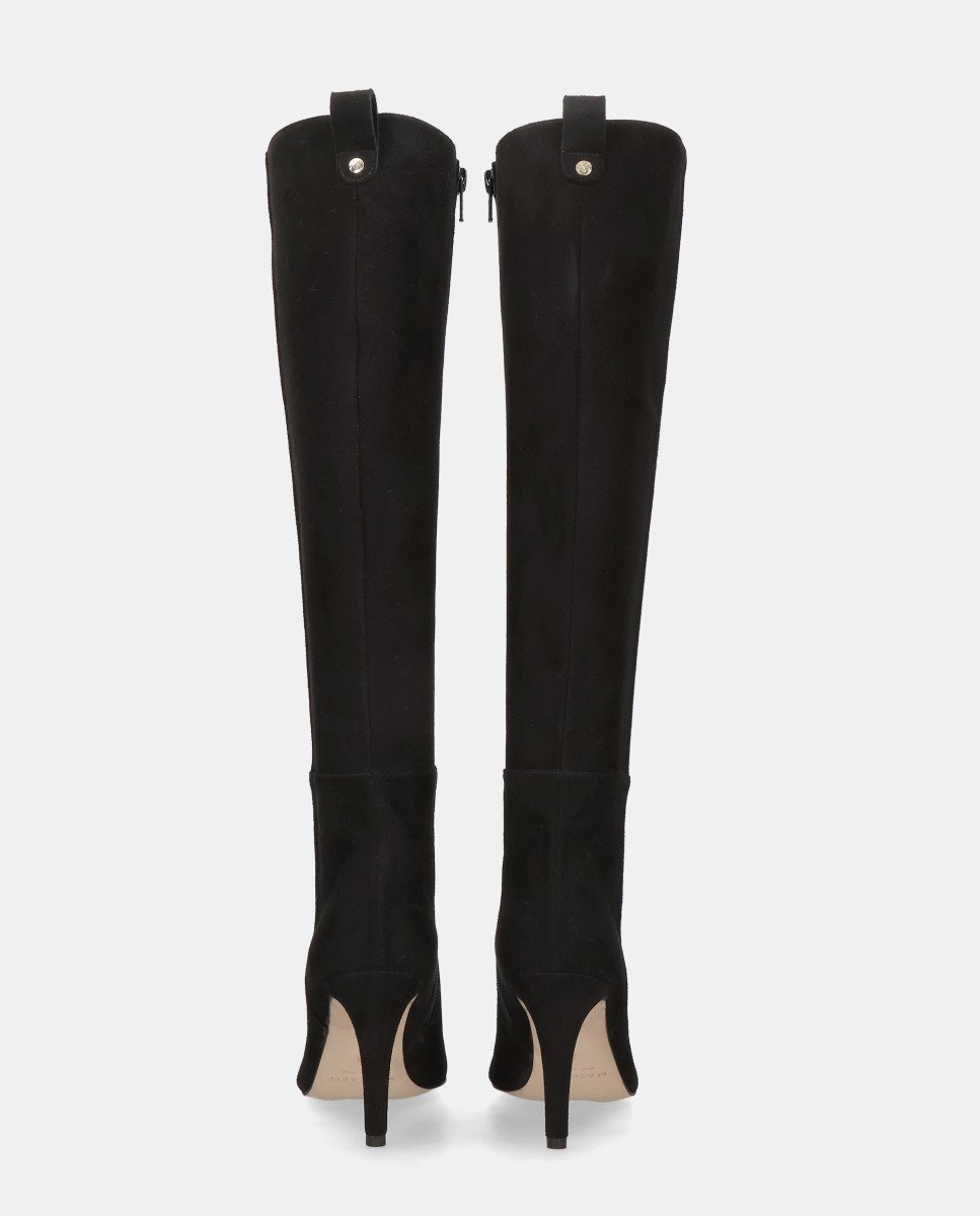 Botas alya de mujer en ante suave - Mascaró - Negro Negro-3