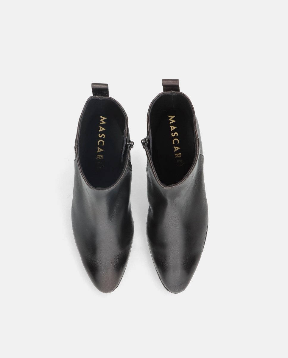 Botines sharon de mujer en napa suave - Mascaró - Negro Negro-2
