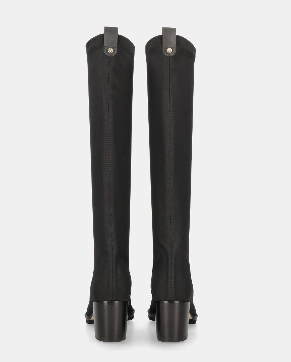 Botas cindy de mujer en tela elástica - Mascaró - Negro Negro-2