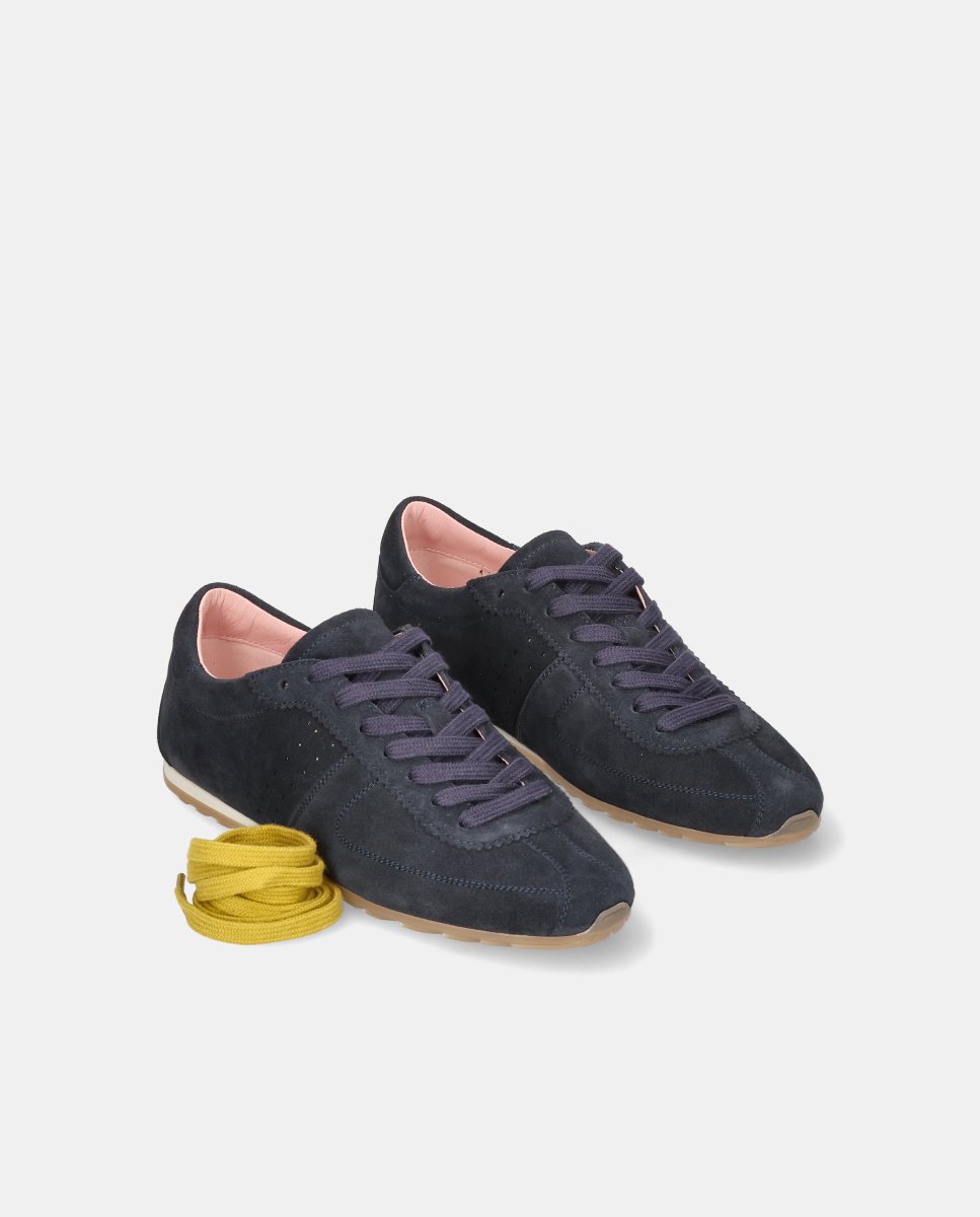 Zapatillas deportivas de mujer eliana en ante - Pretty Ballerinas - Azul Azul-2