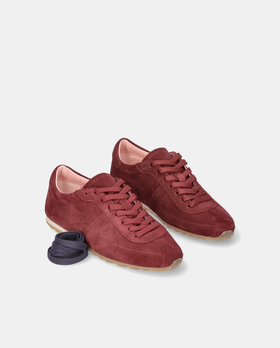Zapatillas deportivas de mujer eliana en ante - Pretty Ballerinas - Rojo Rojo-3