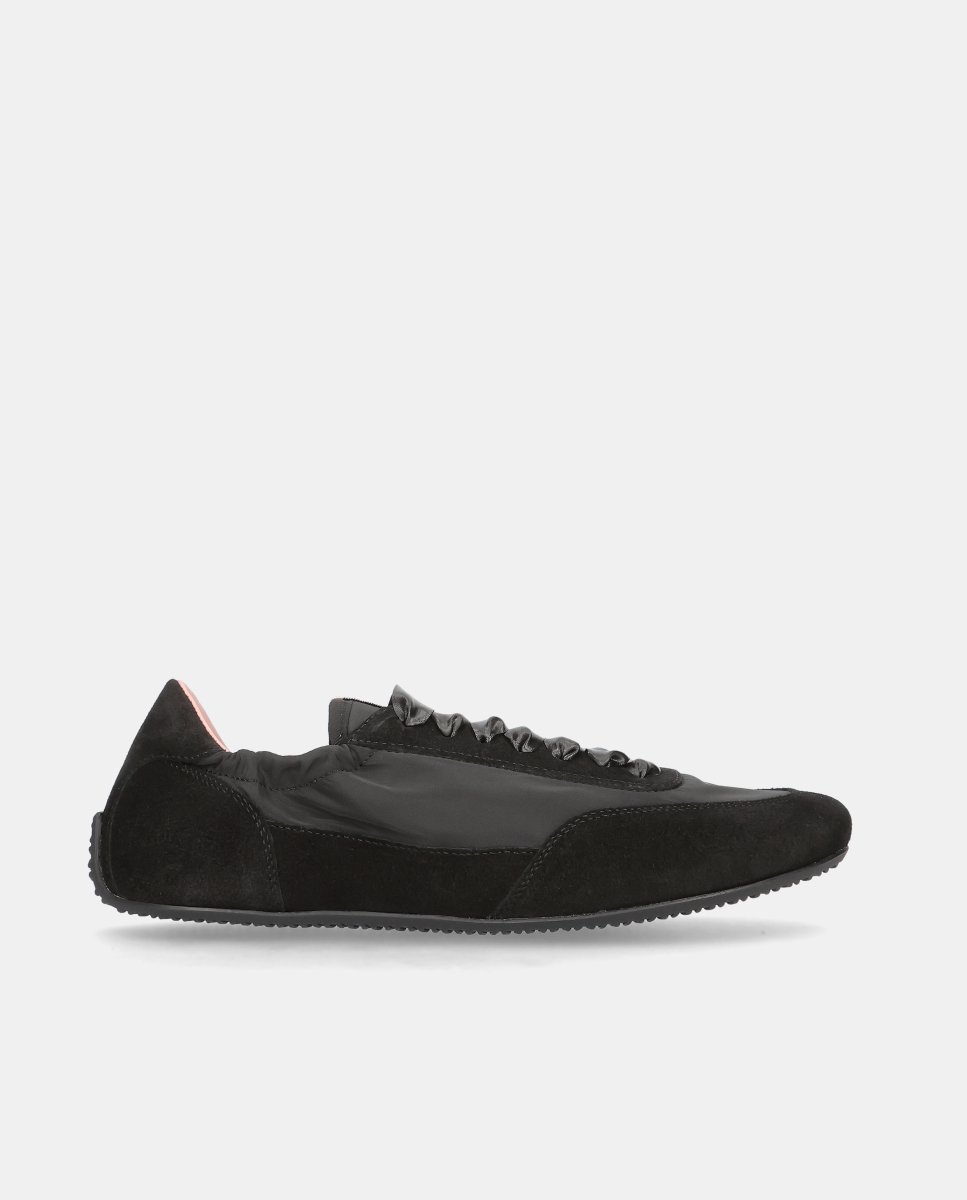 Imagen 0 de Zapatillas retro blue de mujer en ante y nylon Negro