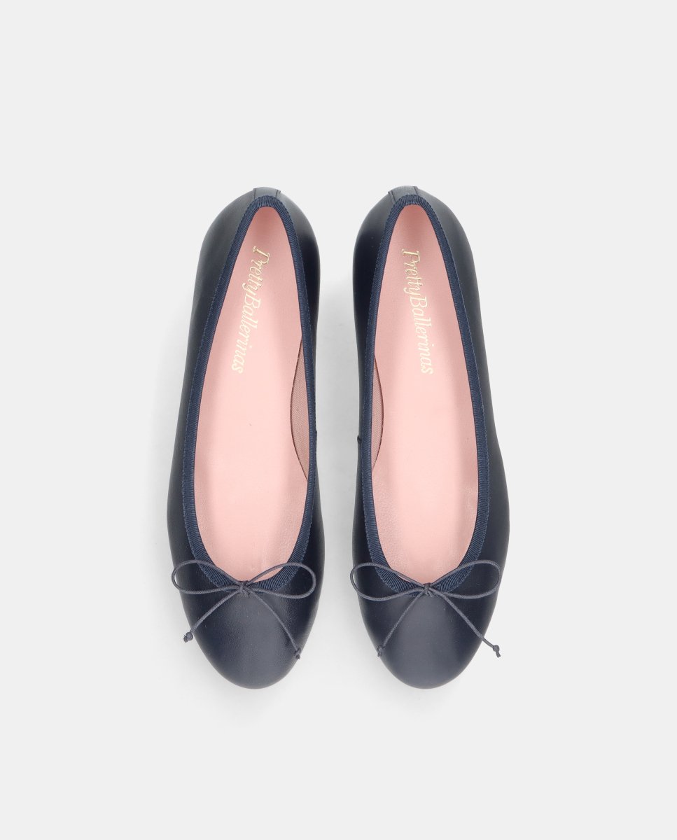 Bailarinas gretschen de mujer en napa suave - Pretty Ballerinas - Azul Azul-2