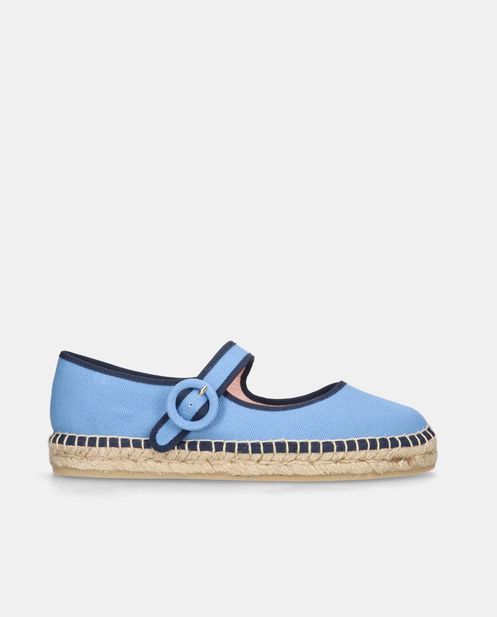 Alpargata athena de mujer en tejido canvas - Pretty Ballerinas - Azul Azul-1