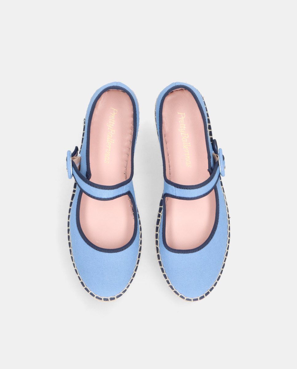 Alpargata athena de mujer en tejido canvas - Pretty Ballerinas - Azul Azul-2