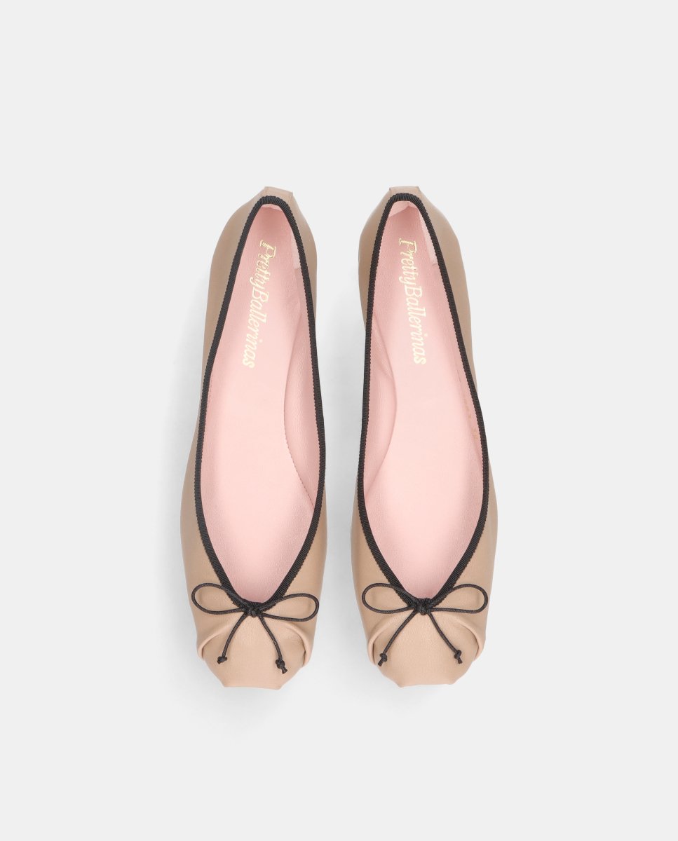 Bailarinas kristen de mujer en napa suave - Pretty Ballerinas - Beige Beige-2