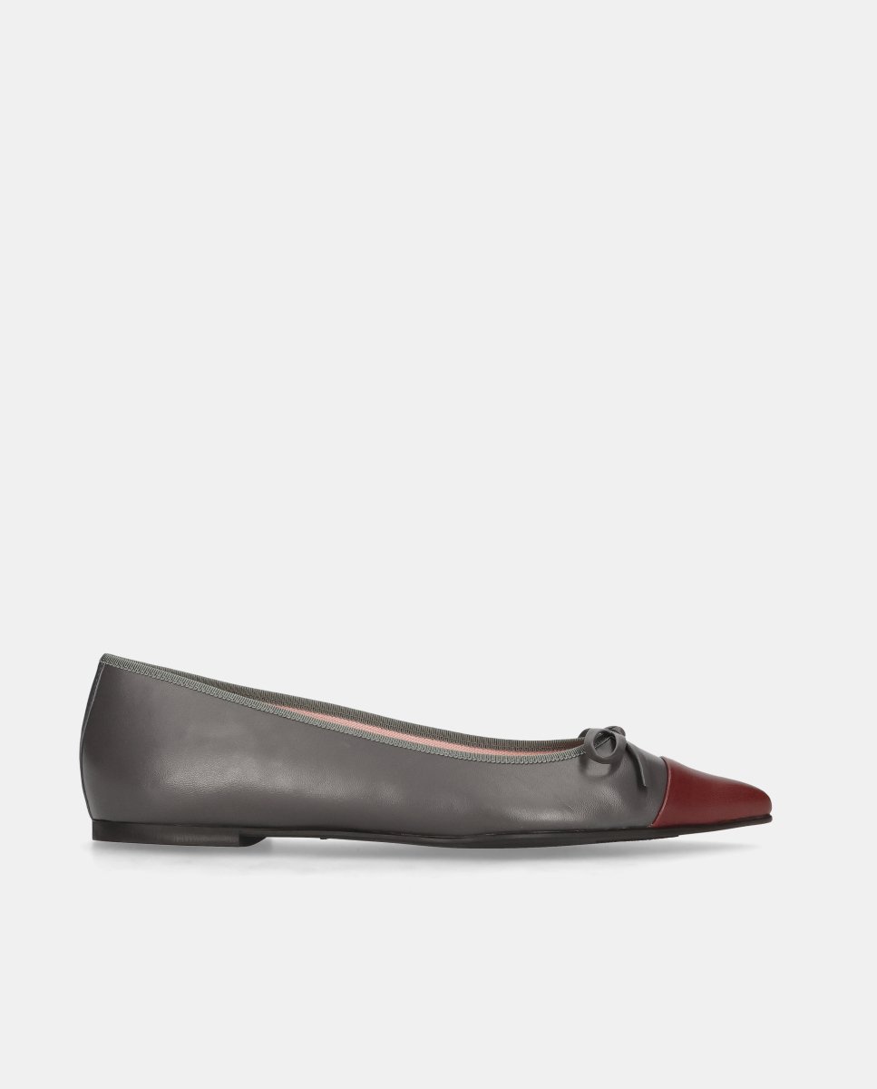 Bailarinas paris de mujer en napa suave - Pretty Ballerinas - Gris Gris-1