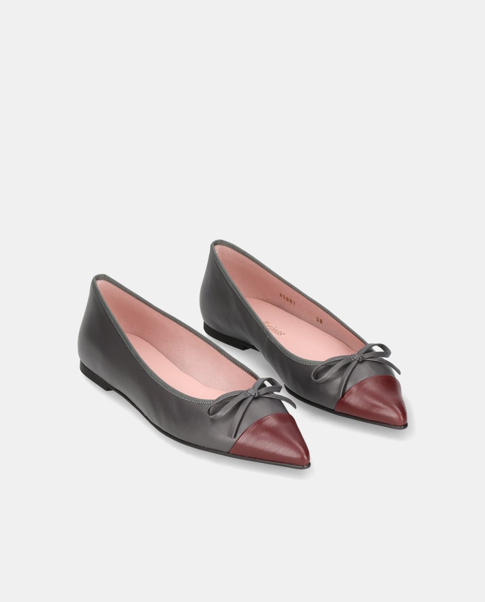 Bailarinas paris de mujer en napa suave - Pretty Ballerinas - Gris Gris-3