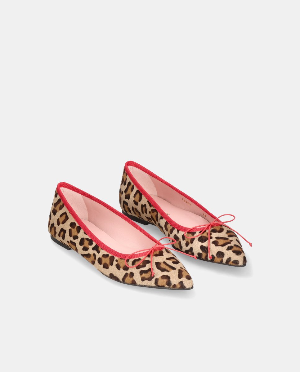 Bailarinas paris de mujer en poni estampado leopardo - Pretty Ballerinas - Multicolor Multicolor-3
