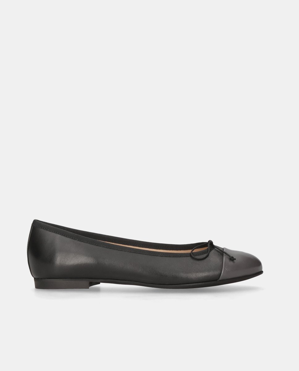 Bailarinas audrey de mujer en napa suave - Mascaró - Negro Negro-1