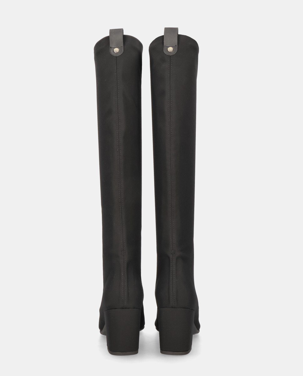 Botas bologna de mujer en tela resistente al agua - Mascaró - Negro Negro-2