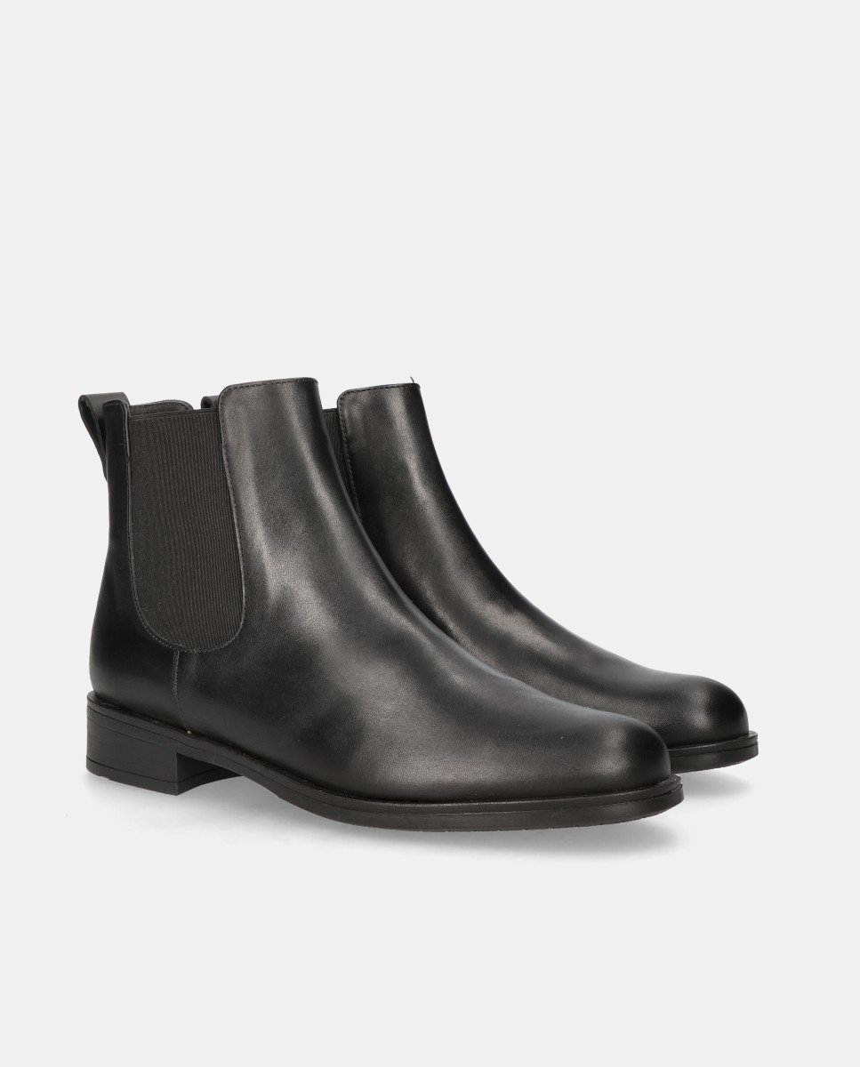 Imagen 2 de Botines napoli de mujer en piel - Mascaró - Negro Negro