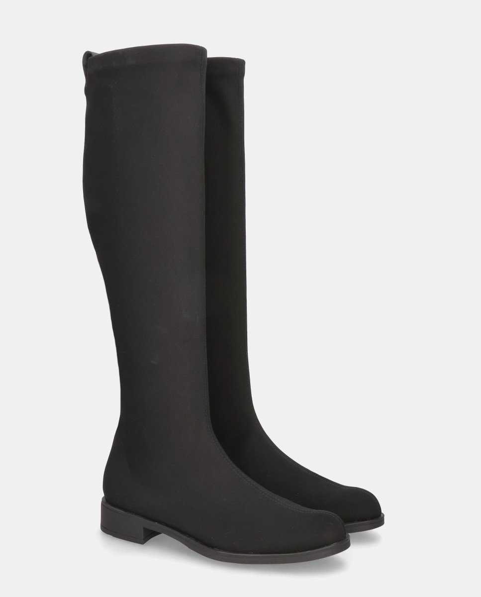 Imagen 3 de Botas napoli de mujer en tela elástica - Mascaró - Negro Negro