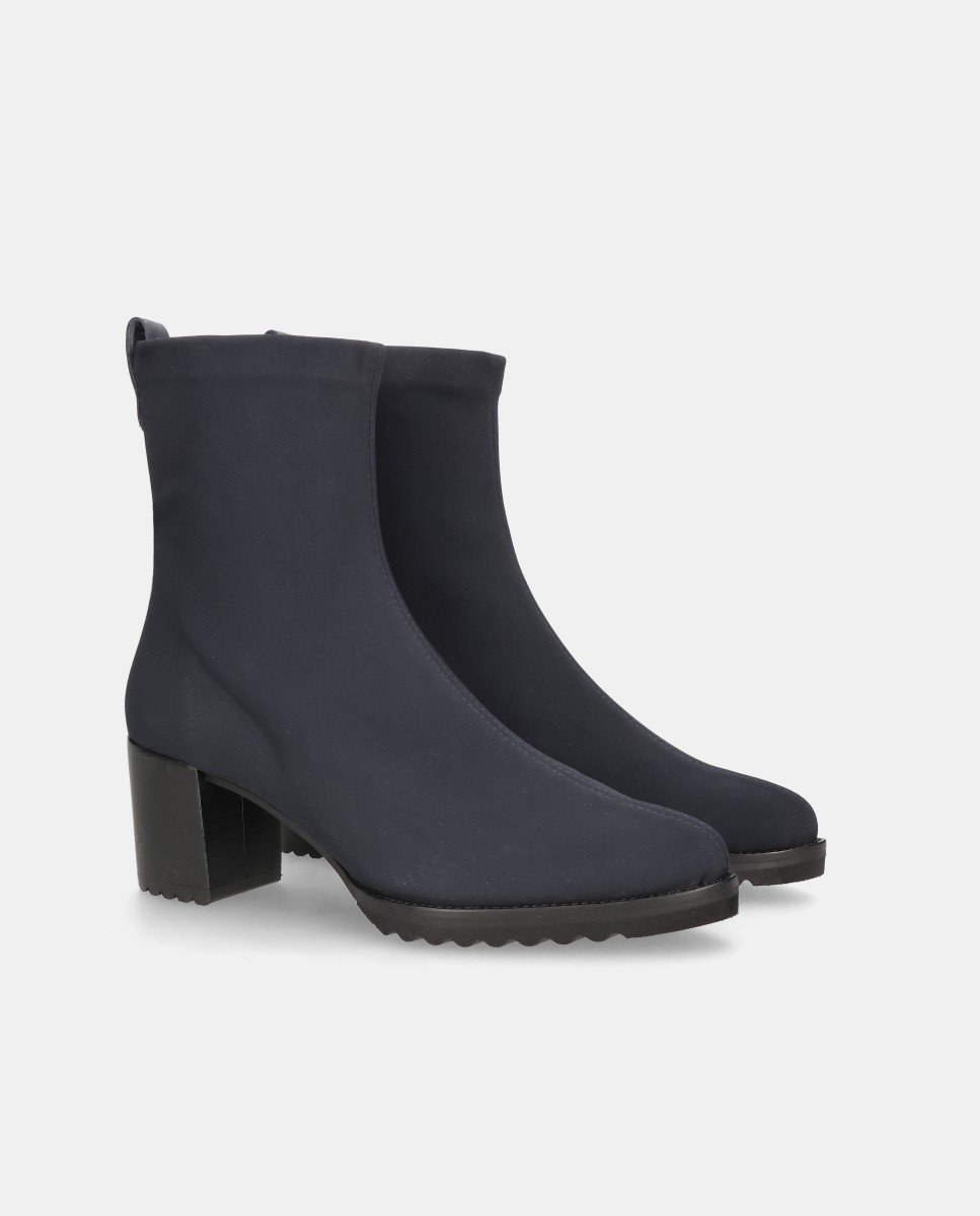 Botines cindy de mujer en tela elástica resistente al agua - Mascaró - Azul Azul-3